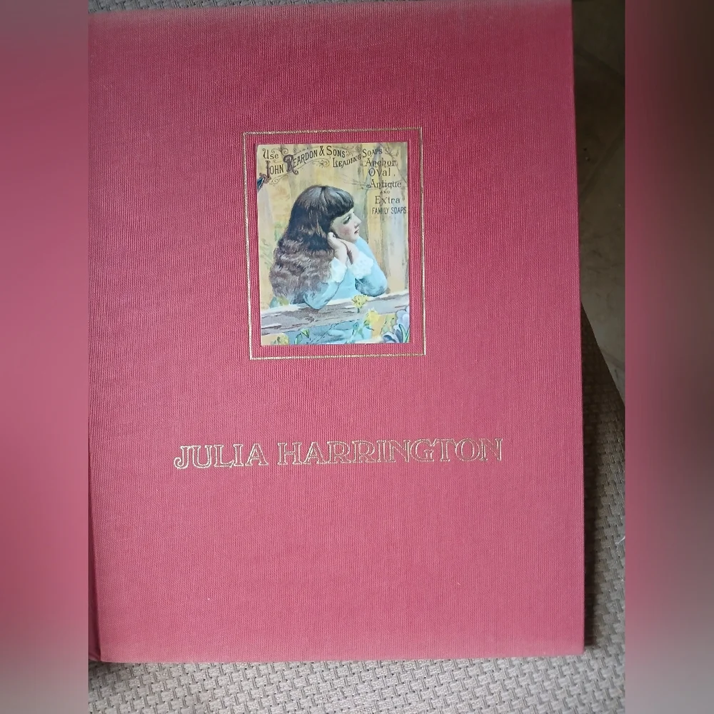 Winebago IOWA 1913  Julia Harrington Book with Floral and Butterfly Design